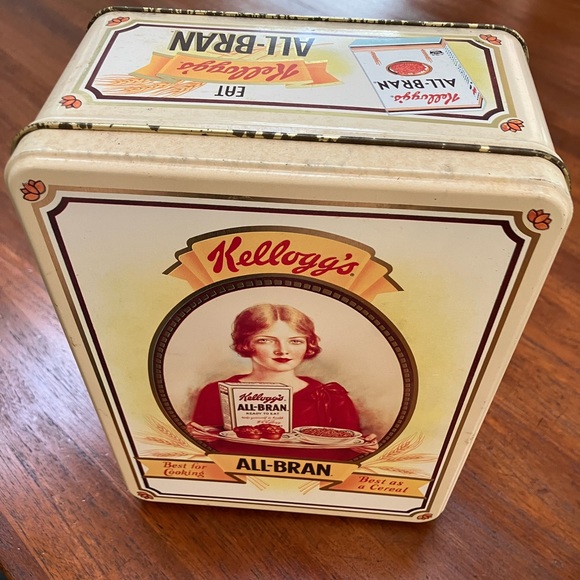 Kellogg’s All-Bran Vintage Tin in their commemorative 75 Years —size 6x8x4”. - Picture 3 of 6